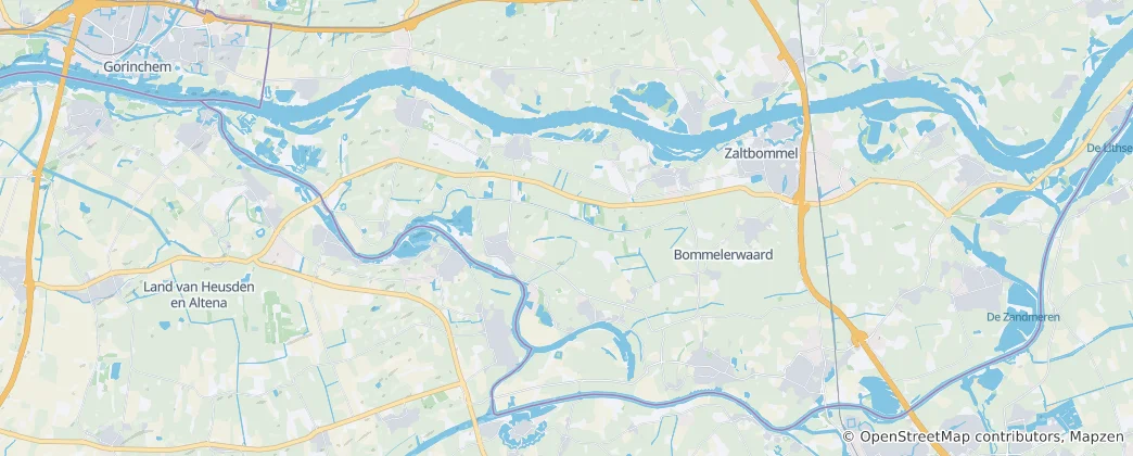 Mapa Zaltbommel