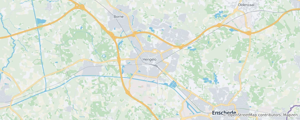 Karte von Hengelo