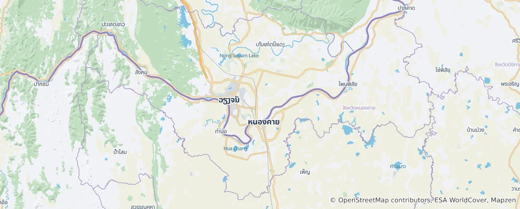 Map of Nong Khai
