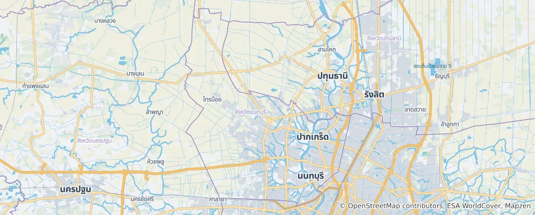 Mapa De Provincia de Nonthaburi