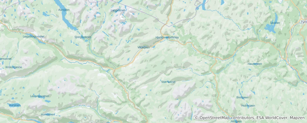 Mapa Dovre