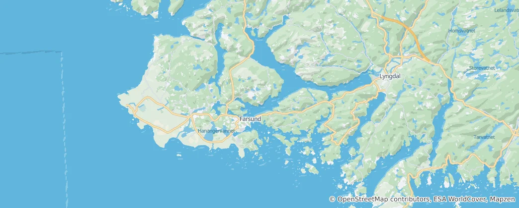 Mappa di Farsund nor