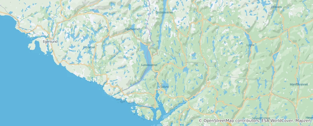 Flekkefjord Haritası
