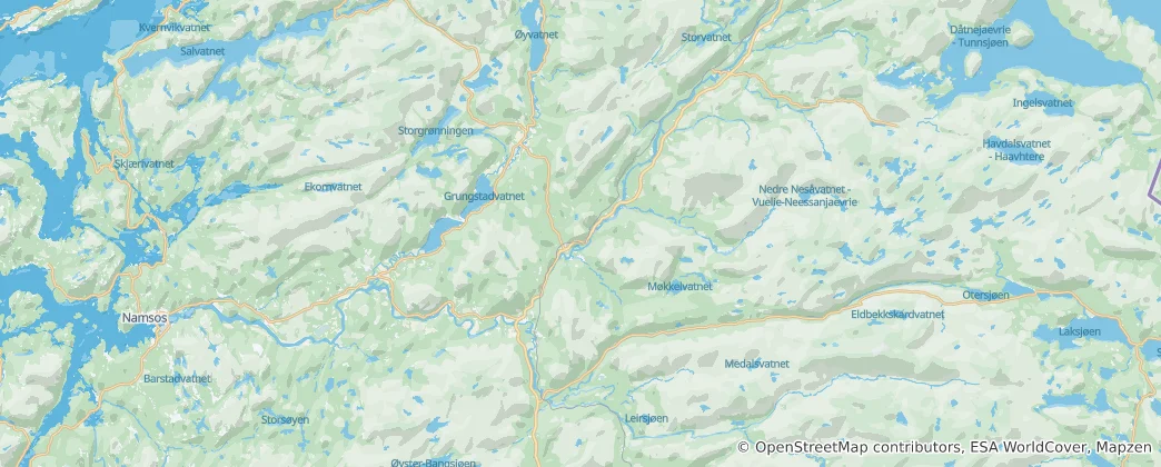 Mapa de Grong