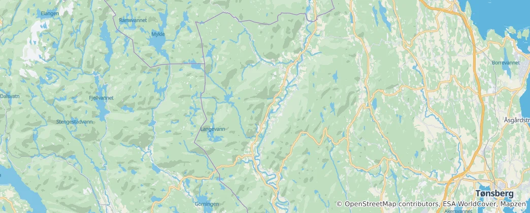Karte von Lardal nor