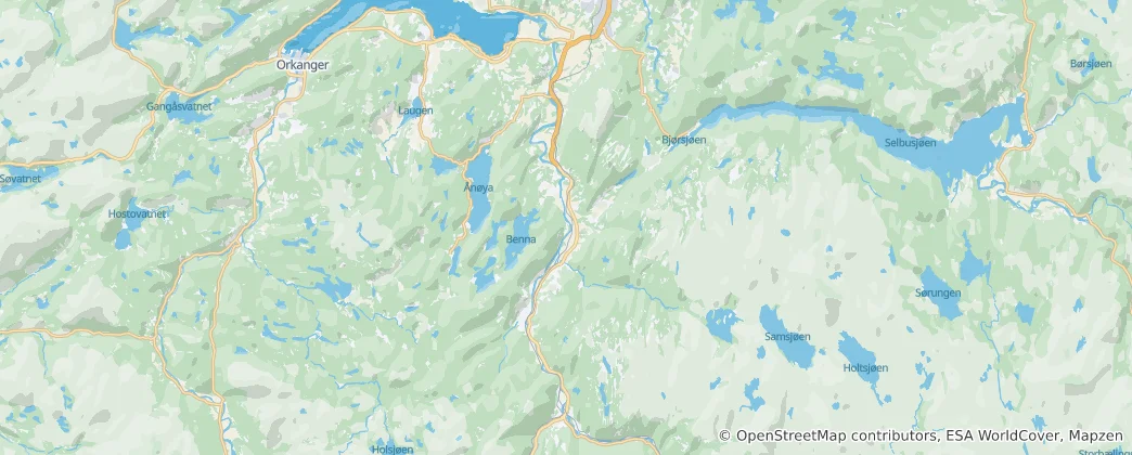 Carte de Melhus nor
