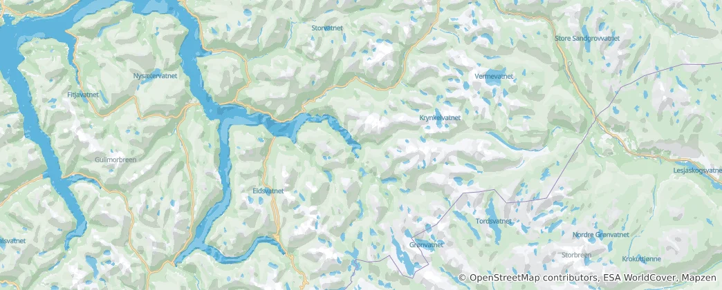 Kaart van Fjord