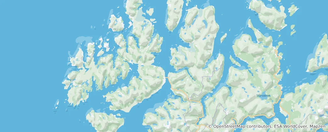 Mappa di Sortland