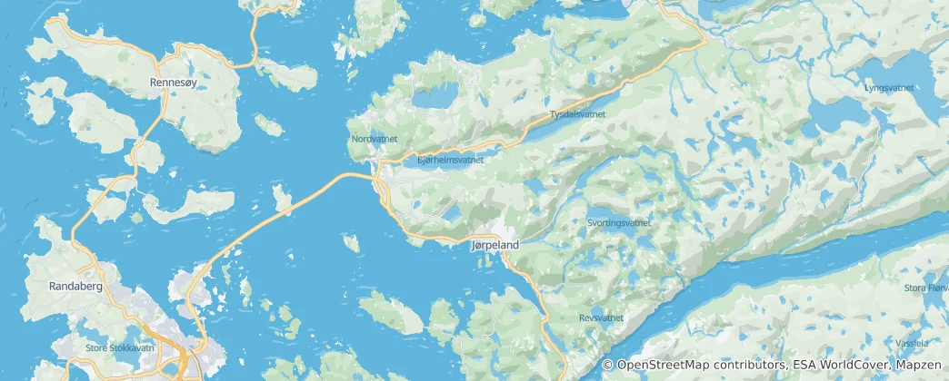 Karte von Strand nor