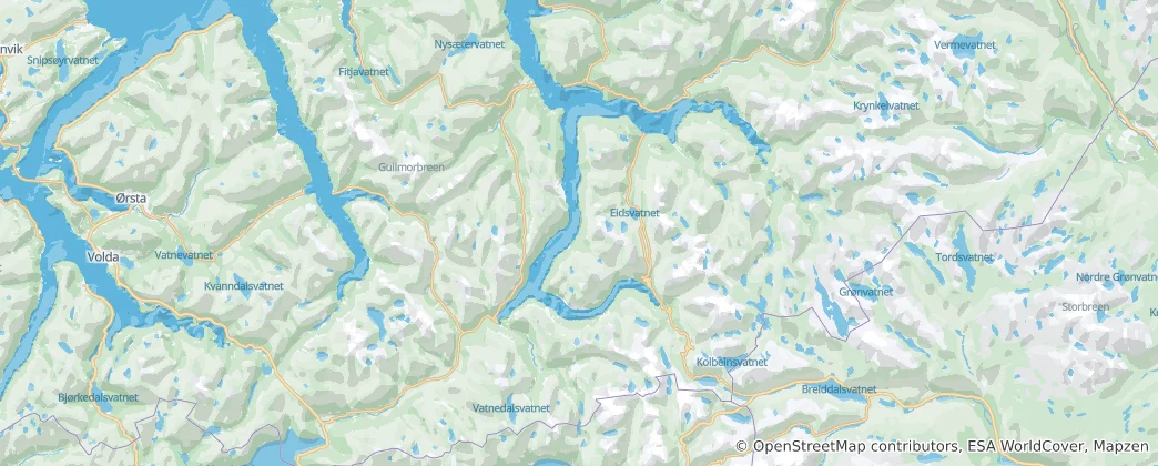 Mapa Stranda Municipality