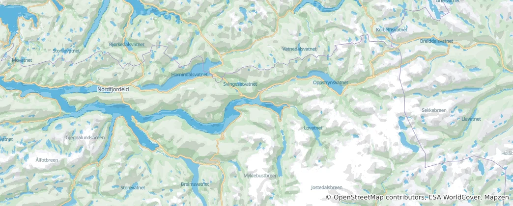 Mapa Stryn