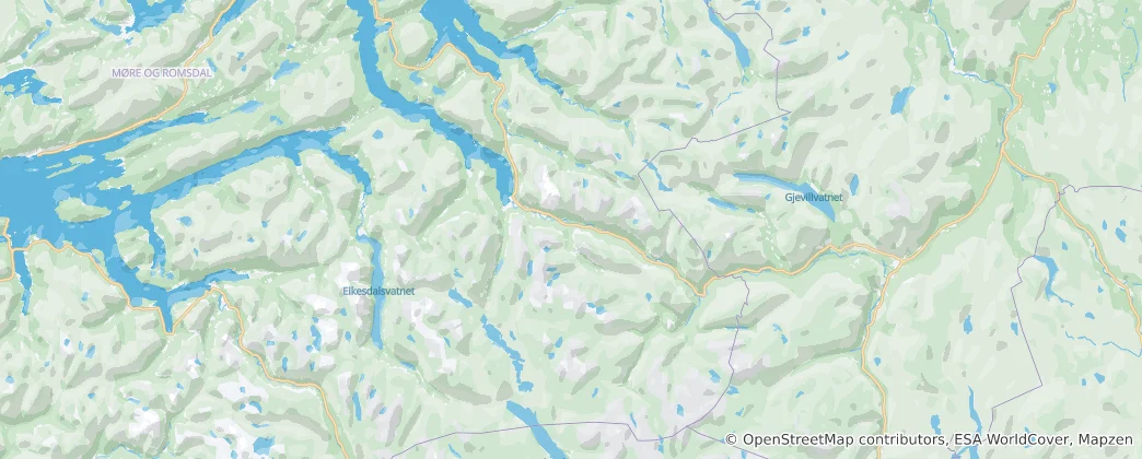 Carte de Sunndal