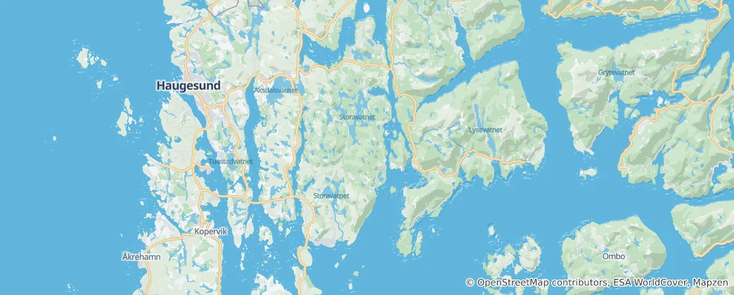 Mappa di Tysvær