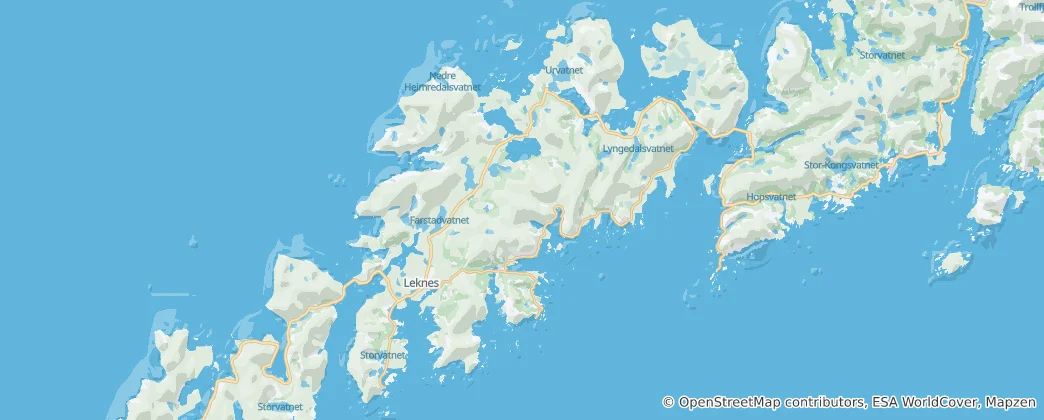 Mapa Vestvågøy