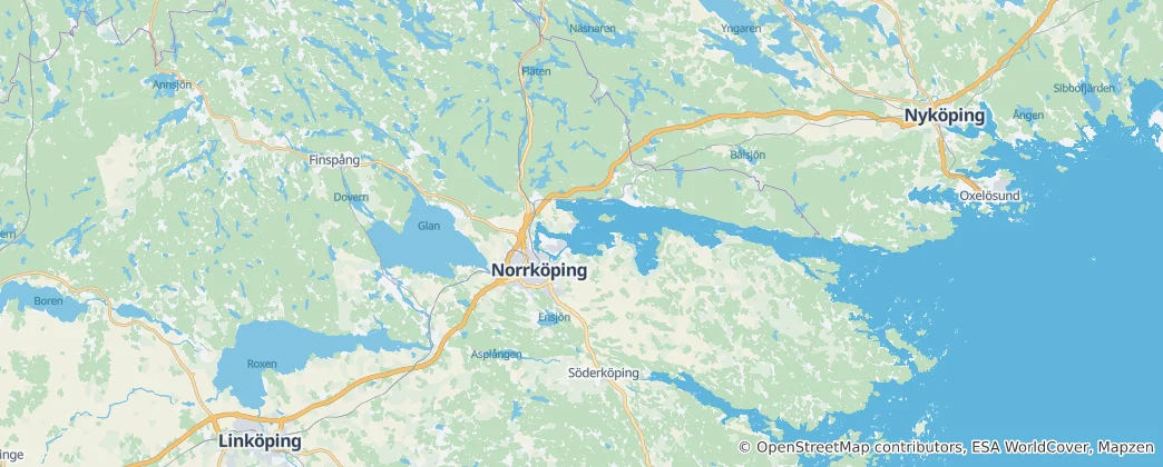 Mapa Norrköping