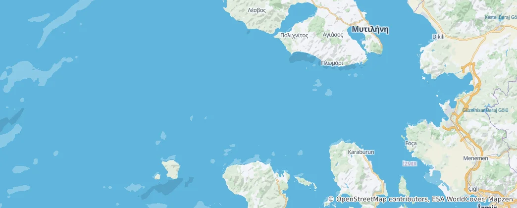 Térkép: Észak-Égei-szigetek