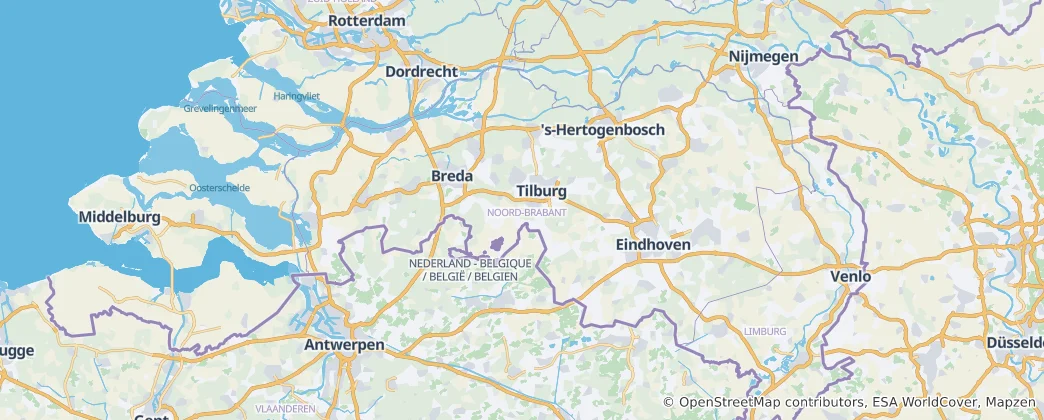 Carte de Brabant-Septentrional