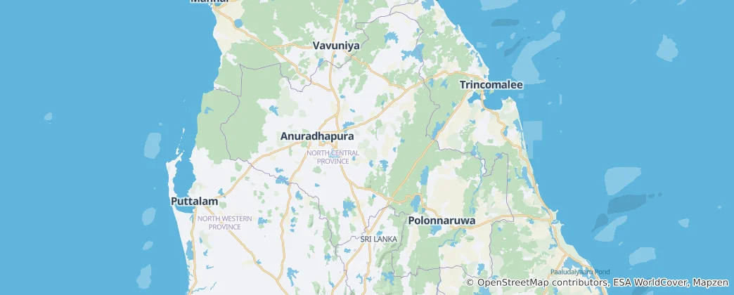 Mapa Severostřední provincie