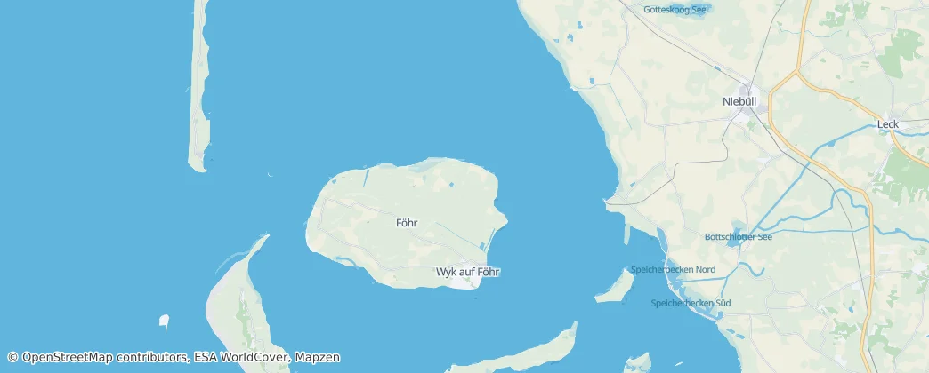 North Frisian Islands — Carte