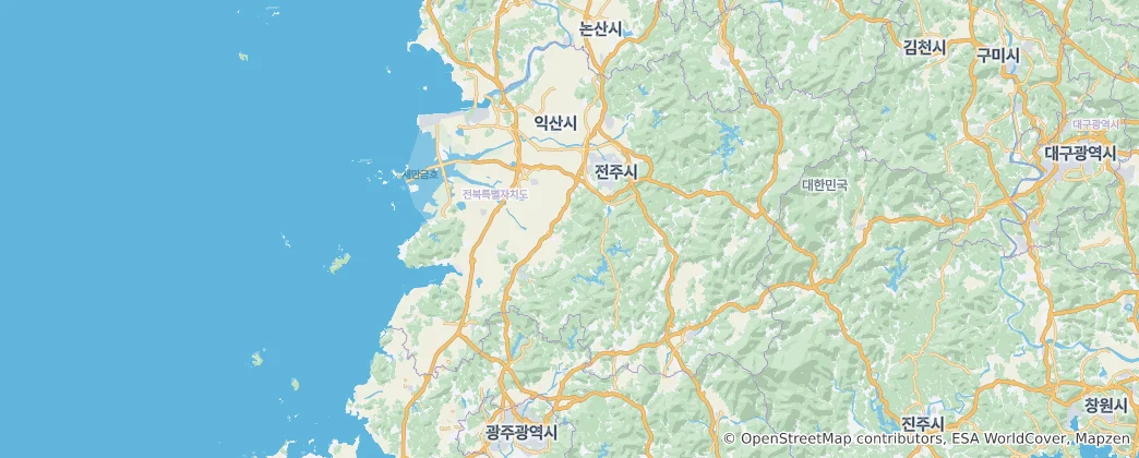 전북특별자치도 지도