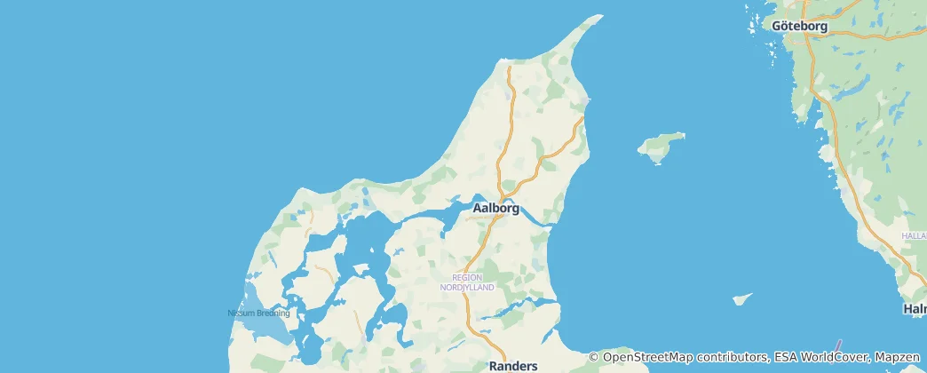 Mapa Nordjylland