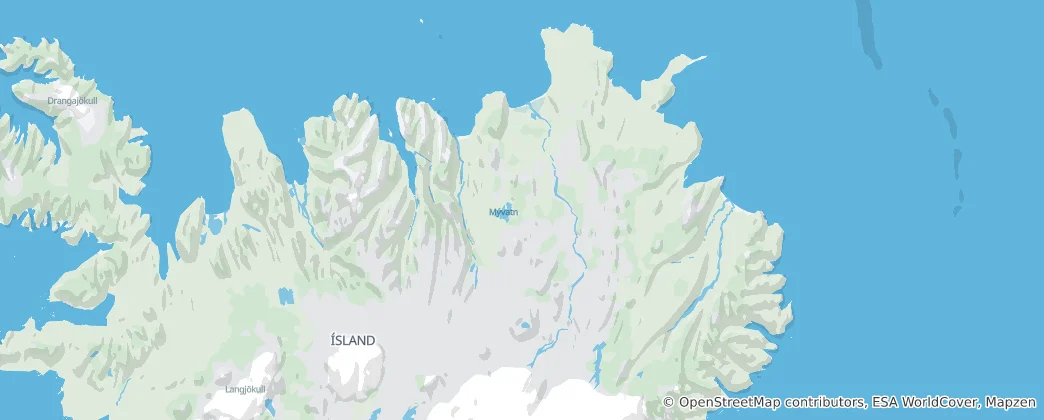 Mapa Norðurland eystra