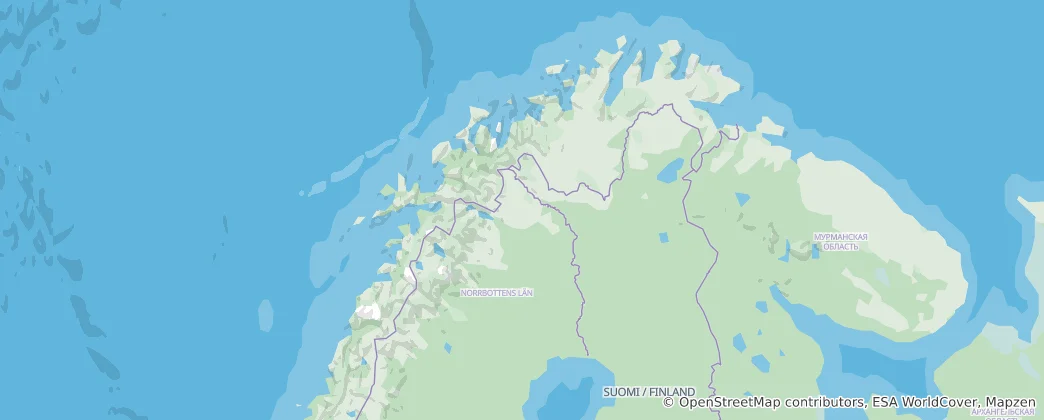 Mapa De Northern Norway
