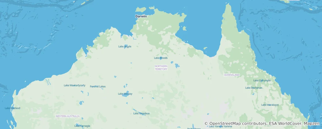 Map of Northern Territory