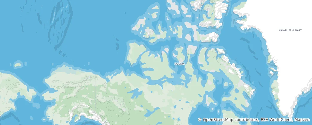 Mapa Severozápadní teritoria