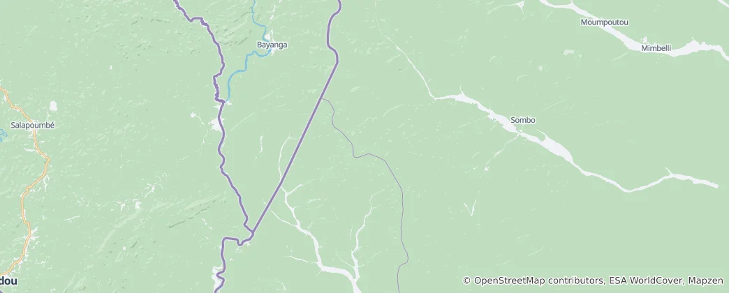 Mapa Nouabalé Ndoki National Park