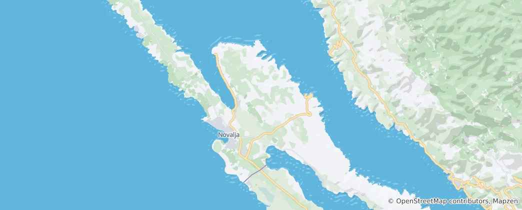 Karte von Novalja