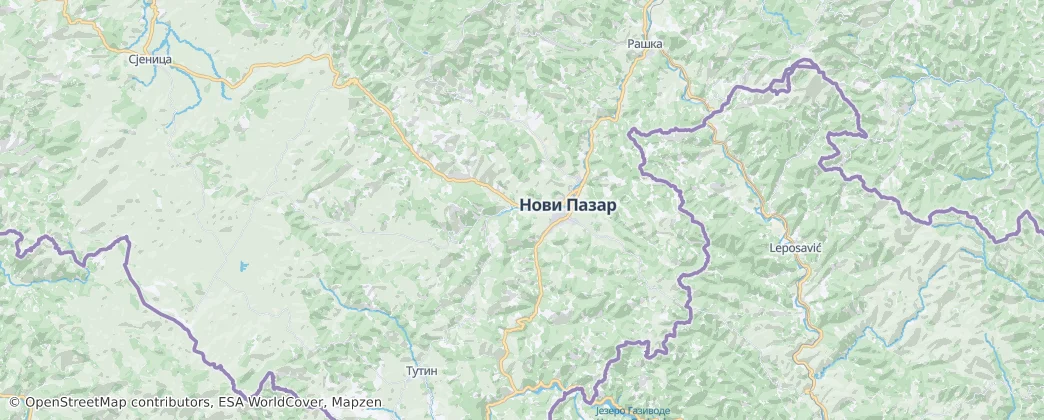 Novi Pazar — Harita