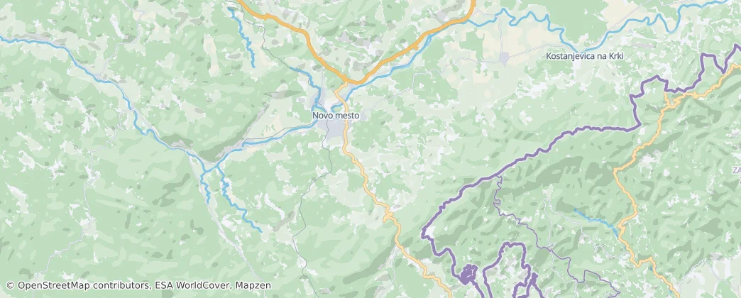 Novo Mesto — Harita