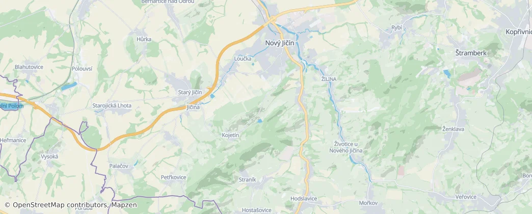 Nový Jičín — Map