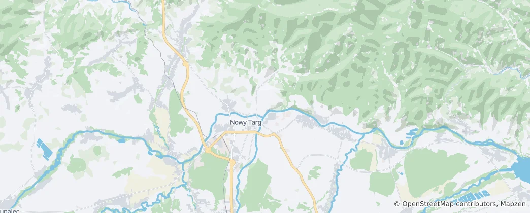 Map of Nowy Targ