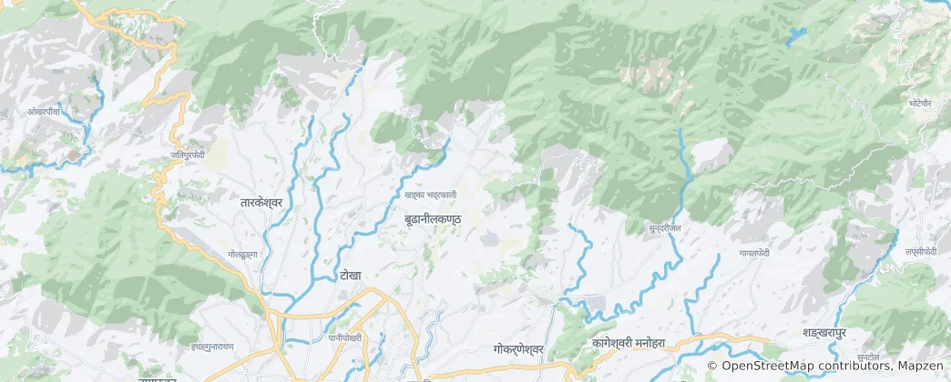 Mapa Budhanilakantha