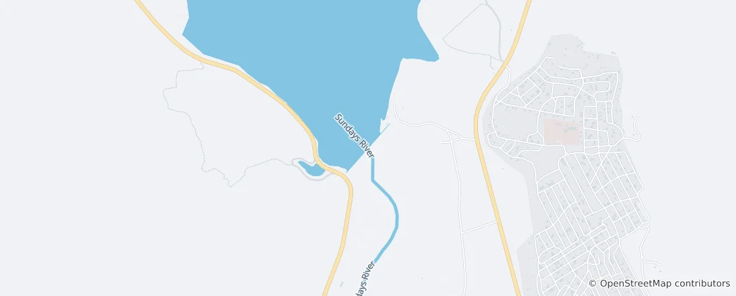 Mappa di Nqweba Dam