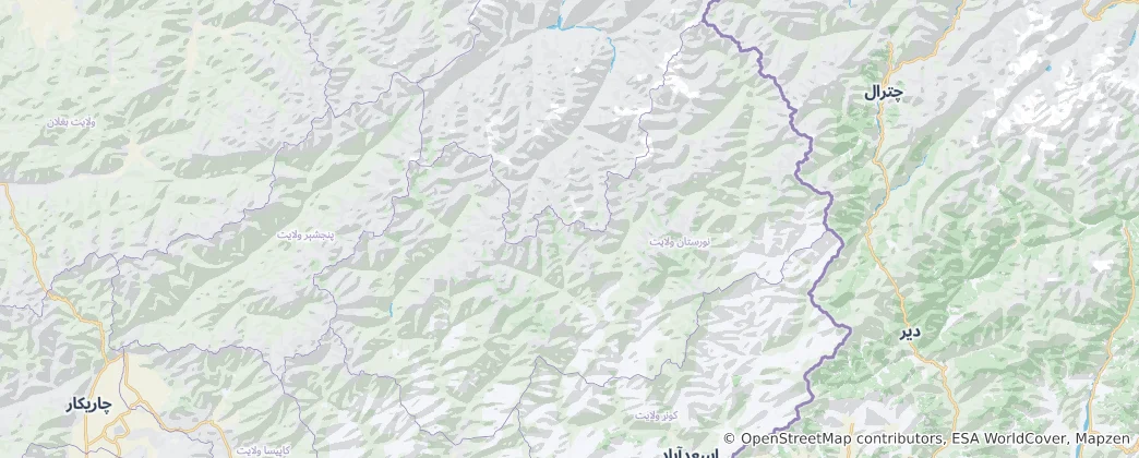 Map of Nuristan Province