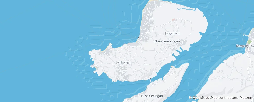 Mappa di Nusa Lembongan