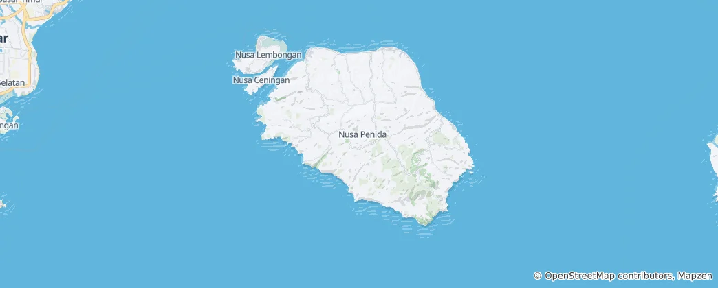 Mappa di Nusa Penida Marine Protected Area