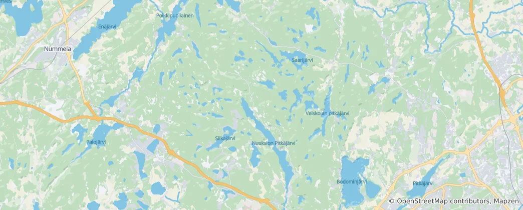 Mapa de Parque Nacional de Nuuksio