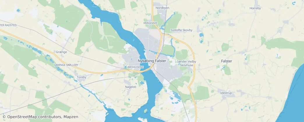 Nykøbing Falster — Karte