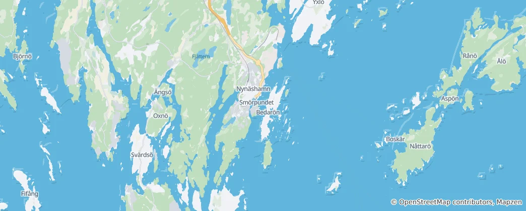 Map of Nynäshamn