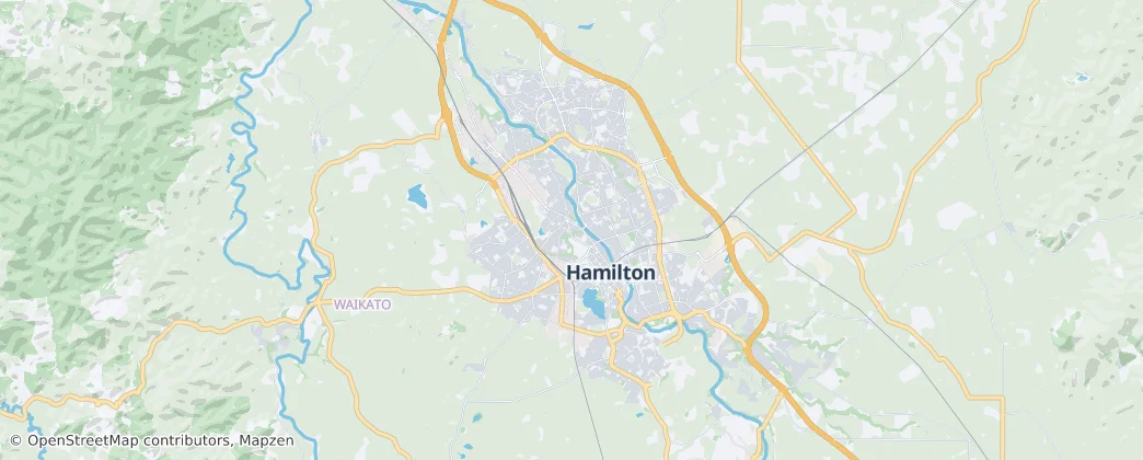 Mapa Hamilton City Council