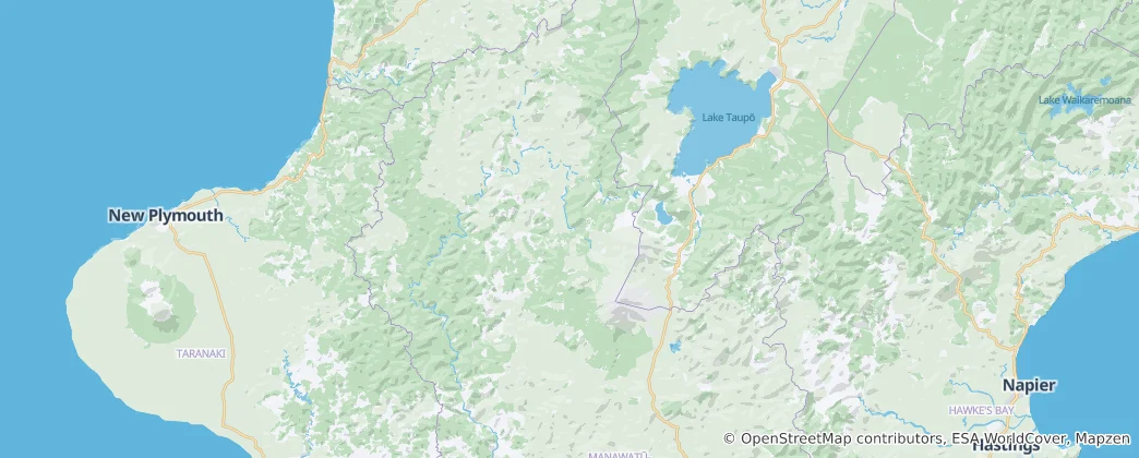 Mapa Ruapehu District Council