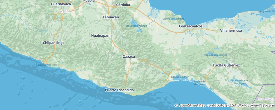 Mapa De Oaxaca