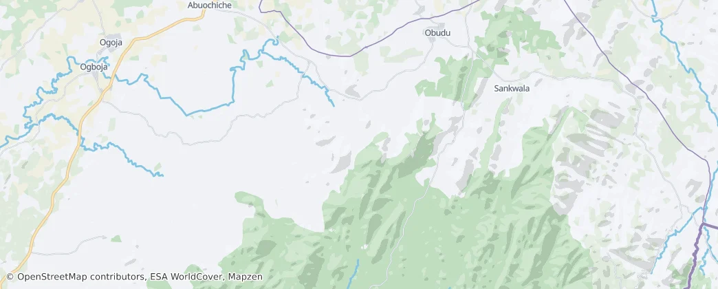 Obudu — Map