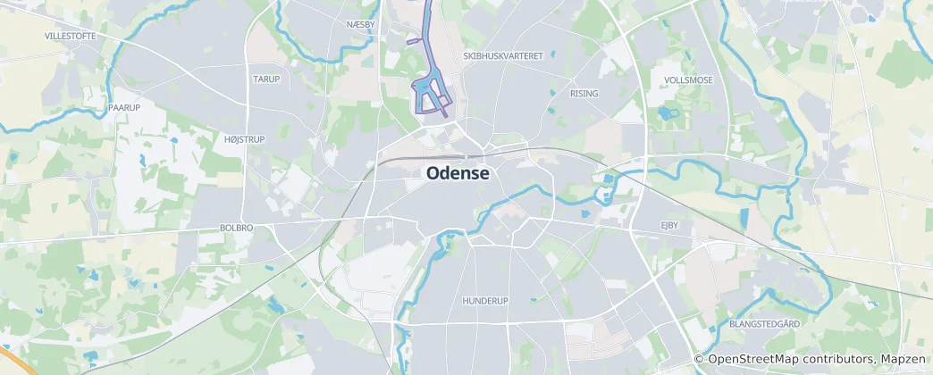 Mapa Odense