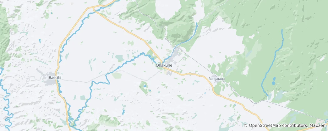 Mapa Ohakune