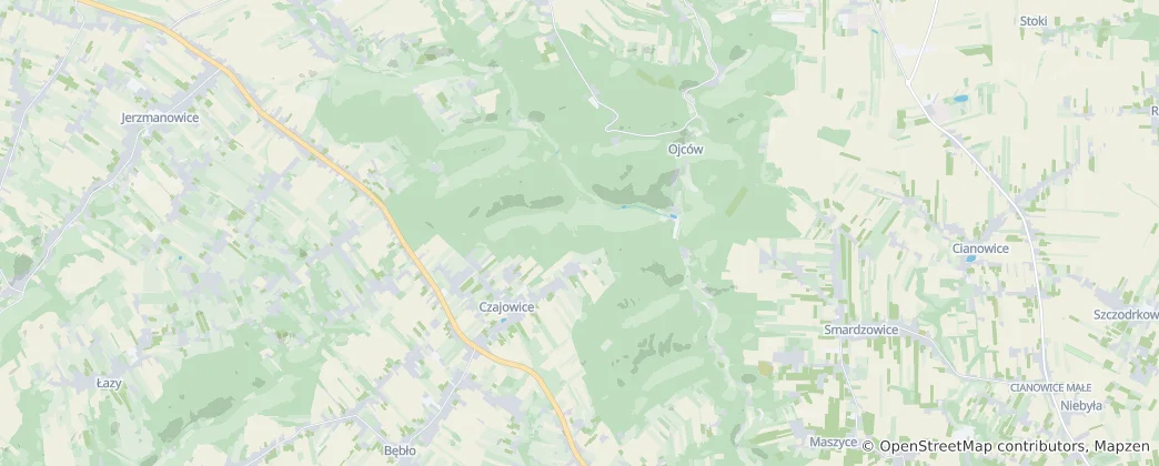 Map of Ojców